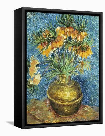 Crown Imperial Fritillaries in a Copper Vase, 1886-Vincent van Gogh-Framed Premier Image Canvas