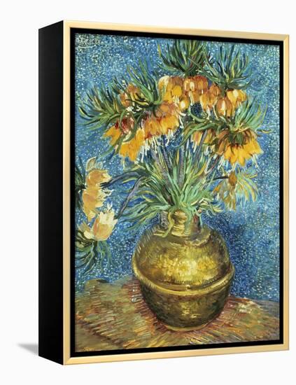 Crown Imperial Fritillaries in a Copper Vase, 1886-Vincent van Gogh-Framed Premier Image Canvas