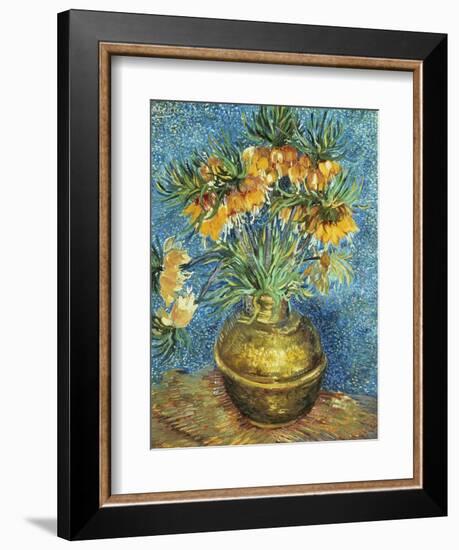 Crown Imperial Fritillaries in a Copper Vase, 1886-Vincent van Gogh-Framed Giclee Print