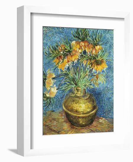 Crown Imperial Fritillaries in a Copper Vase, 1886-Vincent van Gogh-Framed Giclee Print