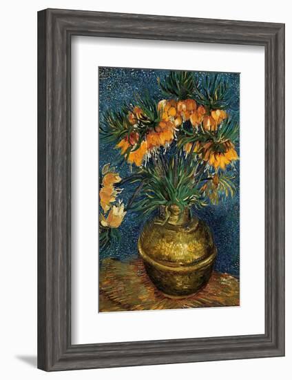 Crown Imperial Fritillaries in a Copper Vase, c.1886-Vincent van Gogh-Framed Art Print