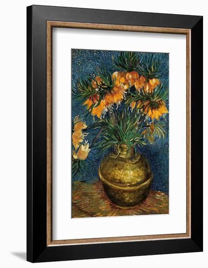 Crown Imperial Fritillaries in a Copper Vase, c.1886-Vincent van Gogh-Framed Art Print