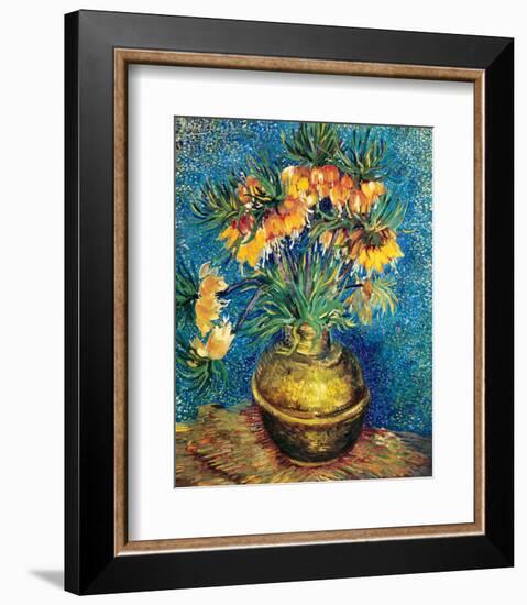 Crown Imperial Fritillaries in a Copper Vase, c.1886-Vincent van Gogh-Framed Premium Giclee Print