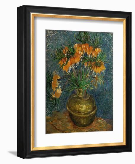 Crown Imperial Fritillaries in a Copper Vase, c.1886-Vincent van Gogh-Framed Premium Giclee Print