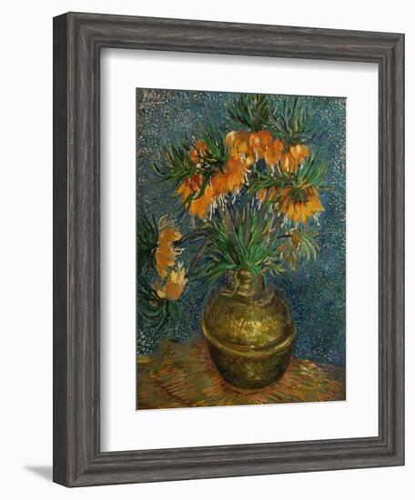 Crown Imperial Fritillaries in a Copper Vase, c.1886-Vincent van Gogh-Framed Giclee Print