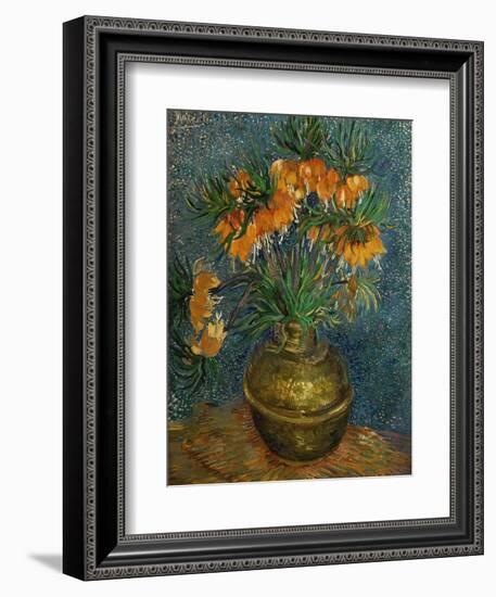 Crown Imperial Fritillaries in a Copper Vase, c.1886-Vincent van Gogh-Framed Giclee Print