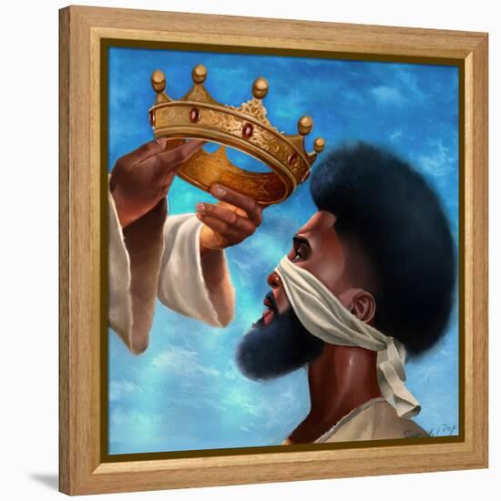 Crown Me Lord - Man-Salaam Muhammad-Framed Stretched Canvas