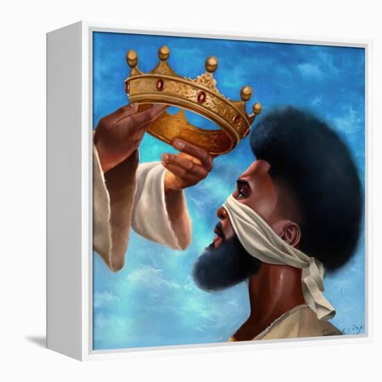 Crown Me Lord - Man-Salaam Muhammad-Framed Stretched Canvas