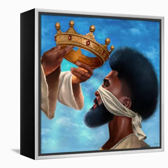 Crown Me Lord - Man-Salaam Muhammad-Framed Stretched Canvas