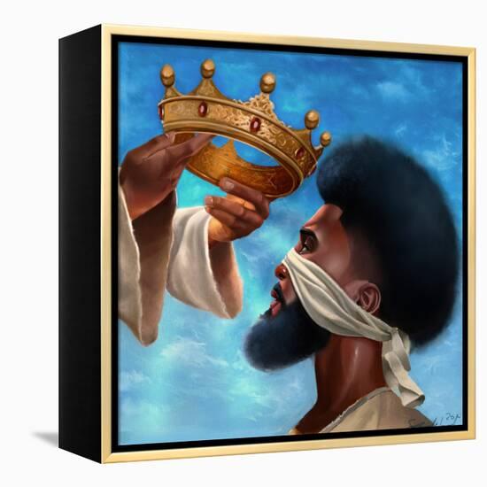 Crown Me Lord - Man-Salaam Muhammad-Framed Stretched Canvas