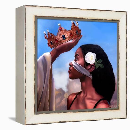 Crown Me Lord - Woman-Salaam Muhammad-Framed Stretched Canvas