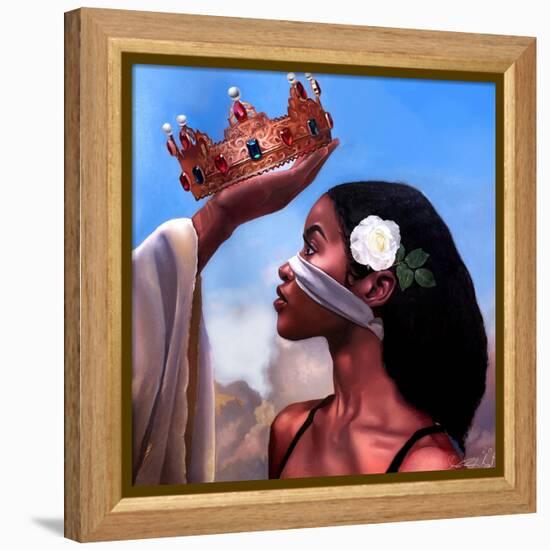 Crown Me Lord - Woman-Salaam Muhammad-Framed Stretched Canvas