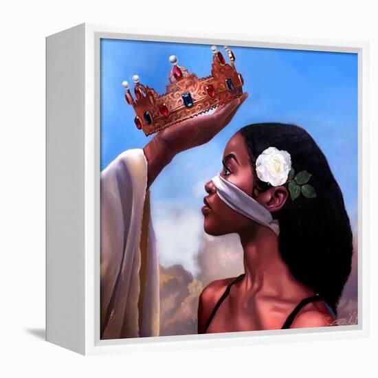 Crown Me Lord - Woman-Salaam Muhammad-Framed Stretched Canvas