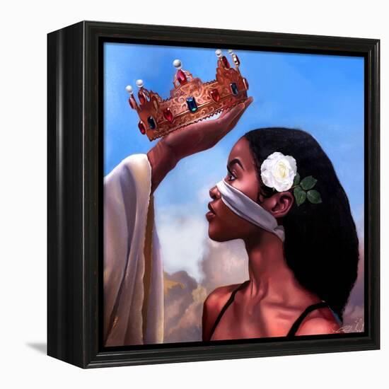 Crown Me Lord - Woman-Salaam Muhammad-Framed Stretched Canvas