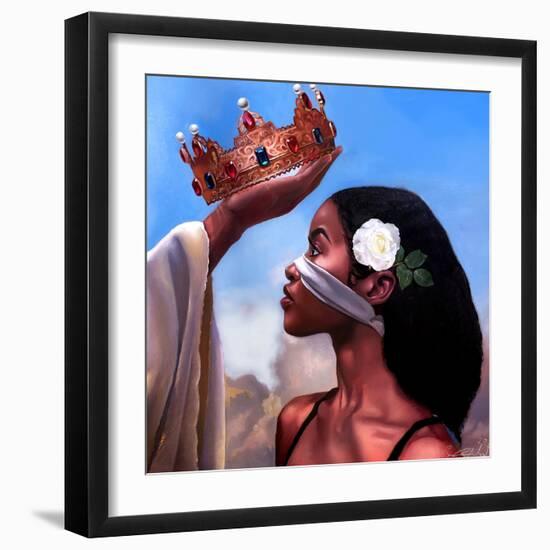 Crown Me Lord - Woman-Salaam Muhammad-Framed Art Print