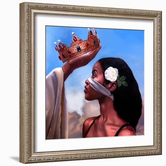 Crown Me Lord - Woman-Salaam Muhammad-Framed Art Print