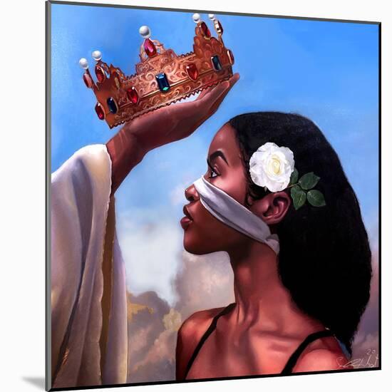 Crown Me Lord - Woman-Salaam Muhammad-Mounted Art Print