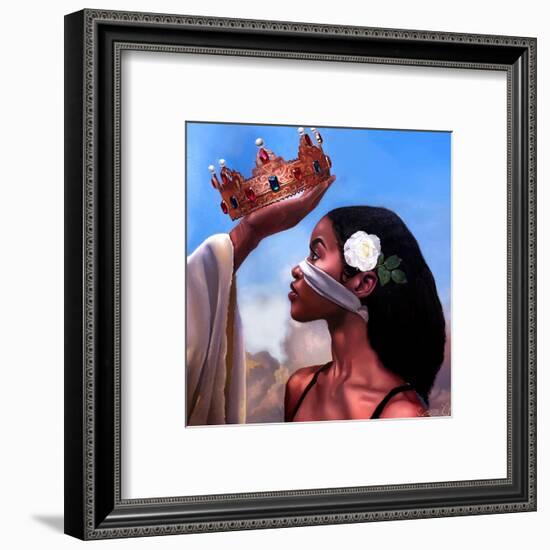 Crown Me Lord - Woman-Salaam Muhammad-Framed Art Print