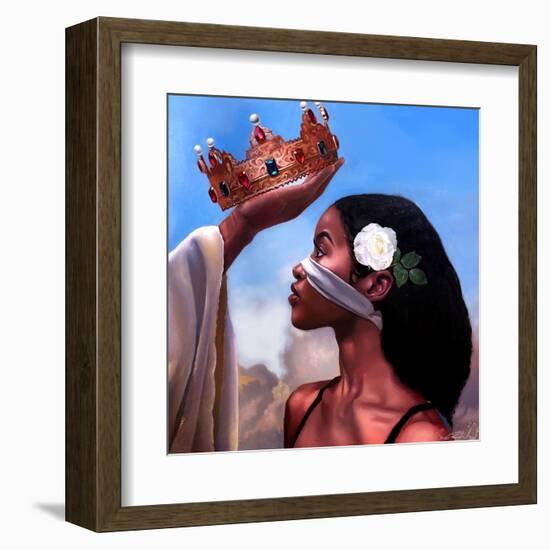 Crown Me Lord - Woman-Salaam Muhammad-Framed Art Print