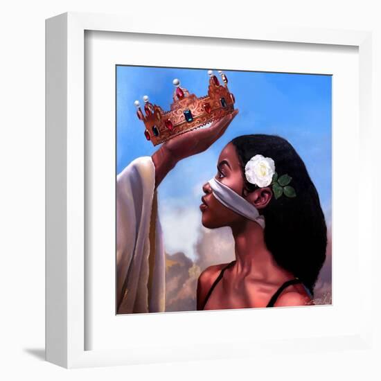 Crown Me Lord - Woman-Salaam Muhammad-Framed Art Print