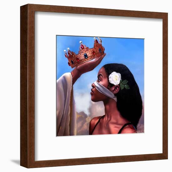 Crown Me Lord - Woman-Salaam Muhammad-Framed Art Print