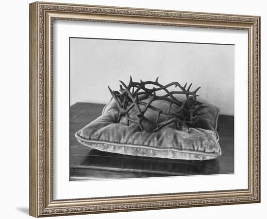 Crown of Thorns Worn by Actor in the King of Kings from Prop Collection of Cecil B. Demille-Ralph Crane-Framed Photographic Print