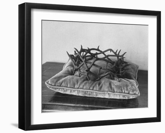 Crown of Thorns Worn by Actor in the King of Kings from Prop Collection of Cecil B. Demille-Ralph Crane-Framed Photographic Print