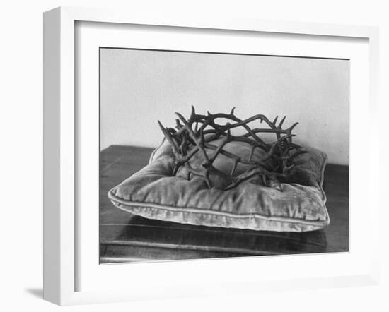 Crown of Thorns Worn by Actor in the King of Kings from Prop Collection of Cecil B. Demille-Ralph Crane-Framed Photographic Print