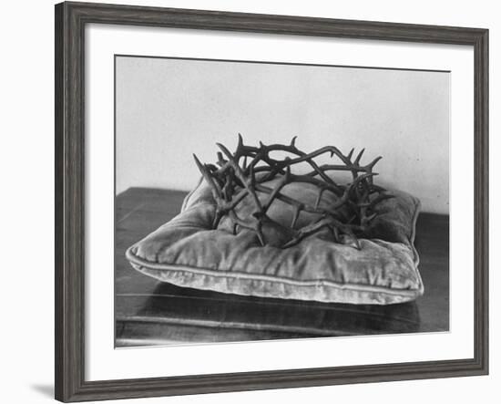 Crown of Thorns Worn by Actor in the King of Kings from Prop Collection of Cecil B. Demille-Ralph Crane-Framed Photographic Print