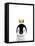 Crown Penguin-Leah Straatsma-Framed Stretched Canvas