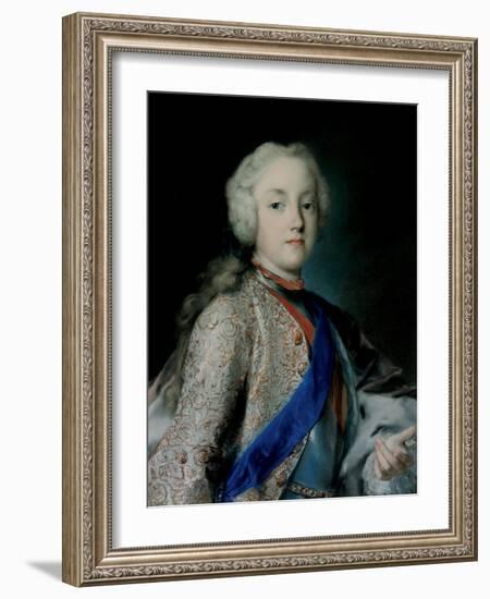 Crown Prince Frederick Christian of Saxony (1722-176), 1739-1740-Rosalba Giovanna Carriera-Framed Giclee Print