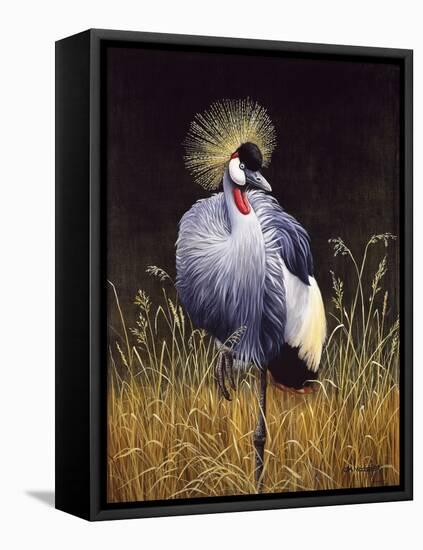 Crowned Crane-Harro Maass-Framed Premier Image Canvas