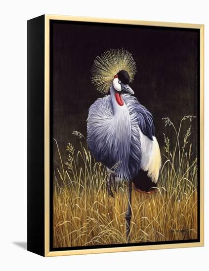 Crowned Crane-Harro Maass-Framed Premier Image Canvas