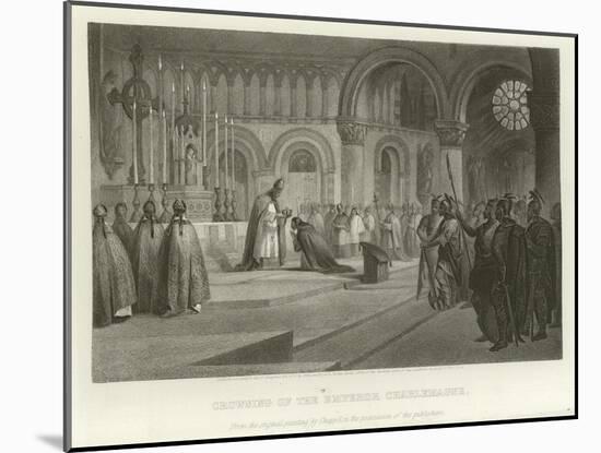 Crowning of the Emperor Charlemagne-Alonzo Chappel-Mounted Giclee Print