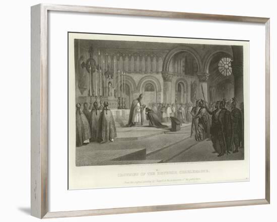 Crowning of the Emperor Charlemagne-Alonzo Chappel-Framed Giclee Print