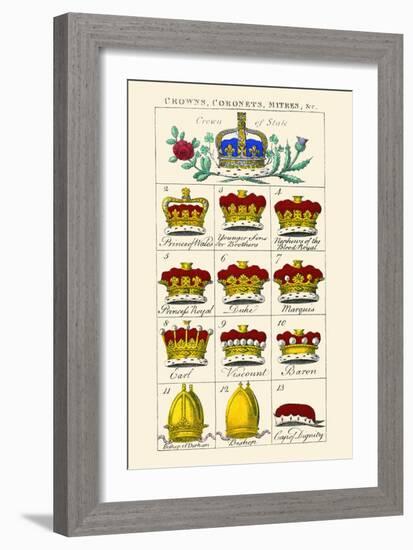 Crowns, Coronets and Mitres-Hugh Clark-Framed Art Print