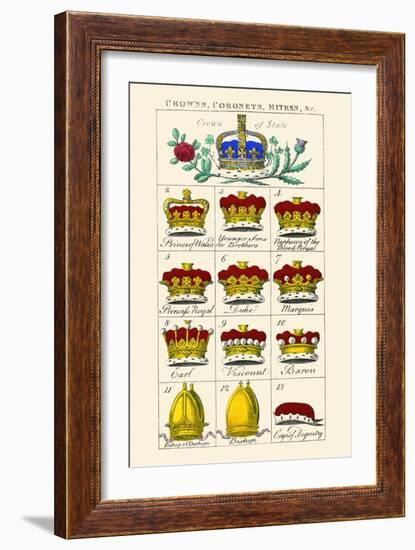 Crowns, Coronets and Mitres-Hugh Clark-Framed Art Print