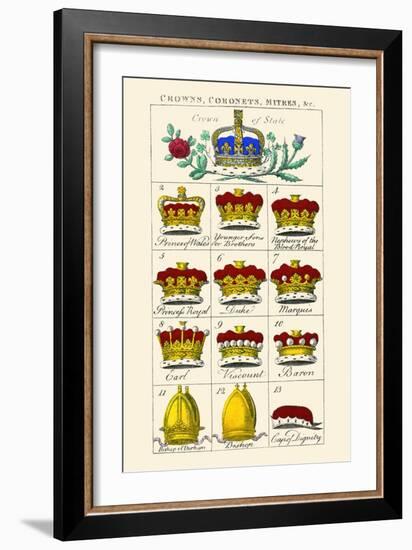 Crowns, Coronets and Mitres-Hugh Clark-Framed Art Print