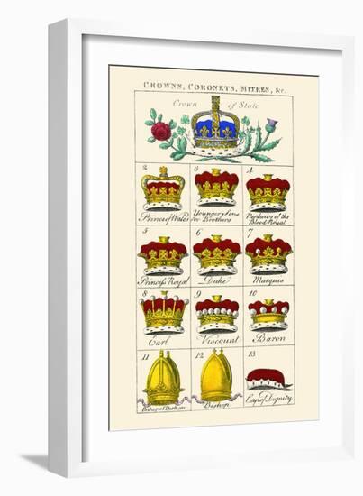 Crowns, Coronets and Mitres-Hugh Clark-Framed Art Print