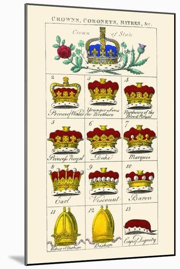 Crowns, Coronets and Mitres-Hugh Clark-Mounted Art Print