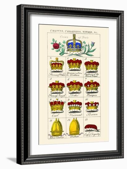 Crowns, Coronets and Mitres-Hugh Clark-Framed Art Print