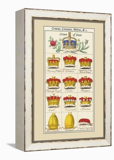 Crowns, Coronets and Mitres-Hugh Clark-Framed Stretched Canvas