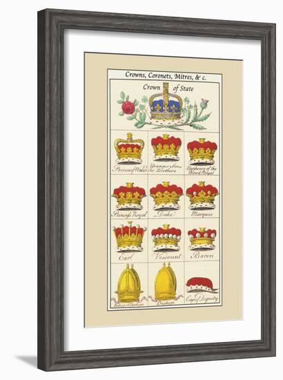 Crowns, Coronets and Mitres-Hugh Clark-Framed Art Print