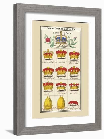 Crowns, Coronets and Mitres-Hugh Clark-Framed Art Print