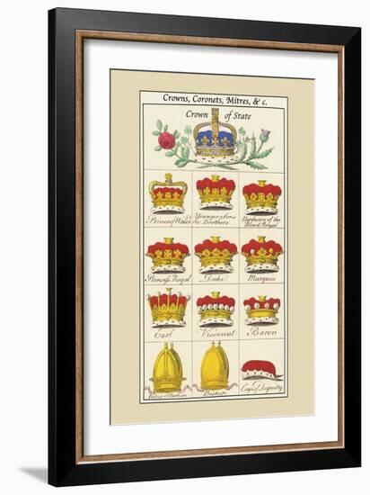 Crowns, Coronets and Mitres-Hugh Clark-Framed Art Print