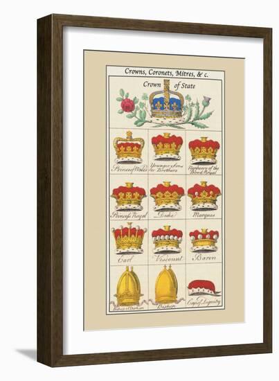 Crowns, Coronets and Mitres-Hugh Clark-Framed Art Print