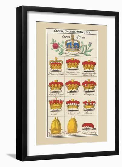 Crowns, Coronets and Mitres-Hugh Clark-Framed Art Print