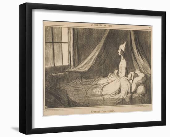 Croyant L'Apercevoir-Honore Daumier-Framed Giclee Print