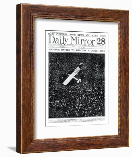 Croydon Battle to Welcome Atlantic Hero-null-Framed Photographic Print