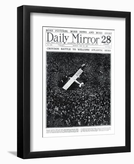 Croydon Battle to Welcome Atlantic Hero-null-Framed Photographic Print